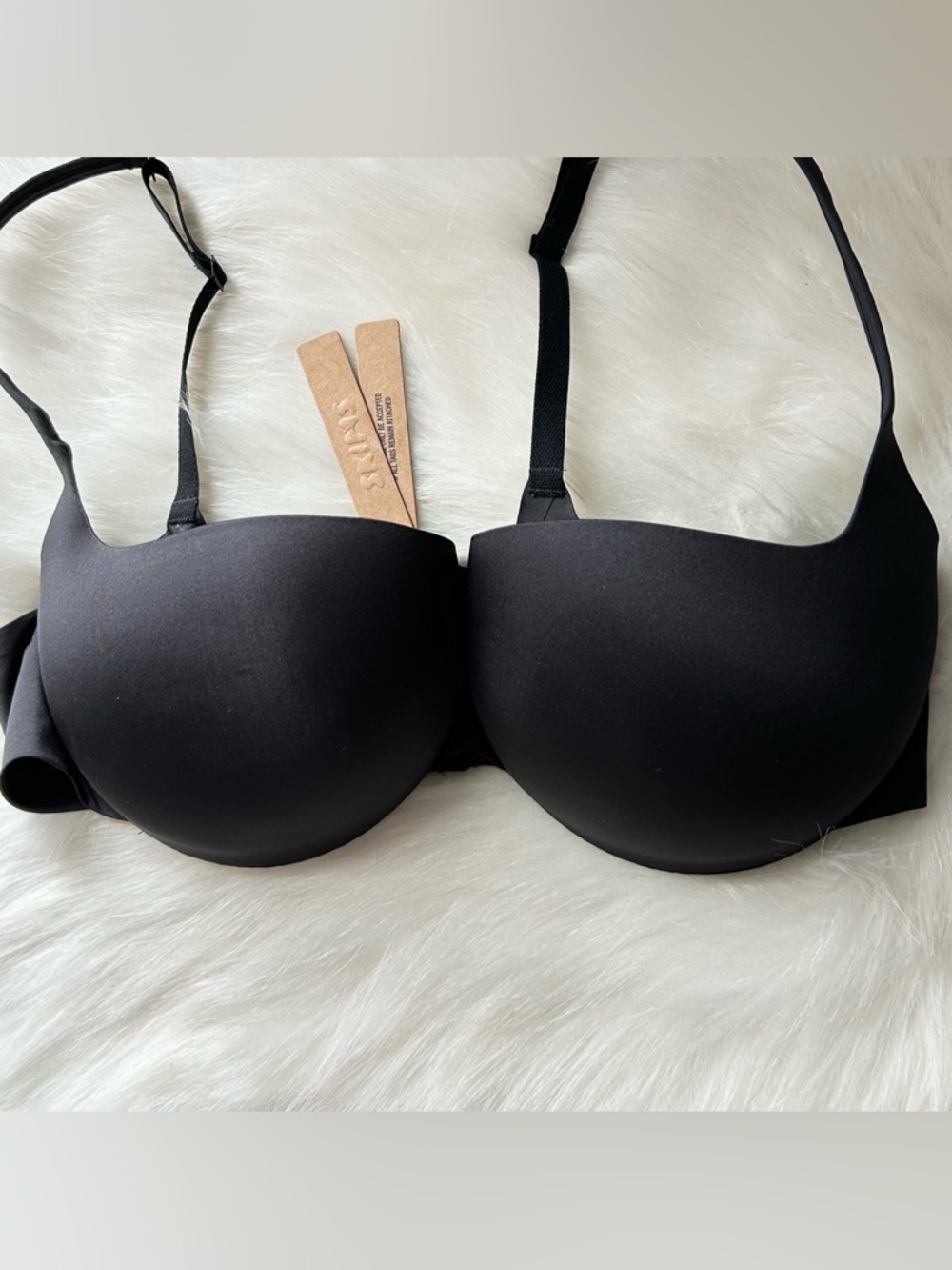 SKIMS Black Balconette Bra 36 D